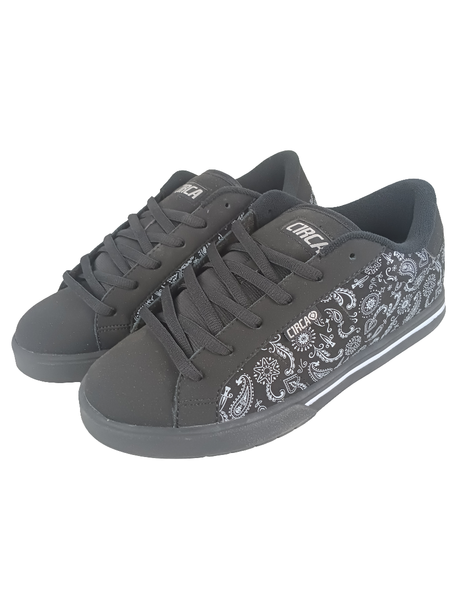 Circa Remedy Black White Paisley Us Mens Size 9.0 Shoes