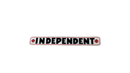 Independent Trucks White Red Black Banner Style Logo 22.5 Inch Vintage NOS Sticker