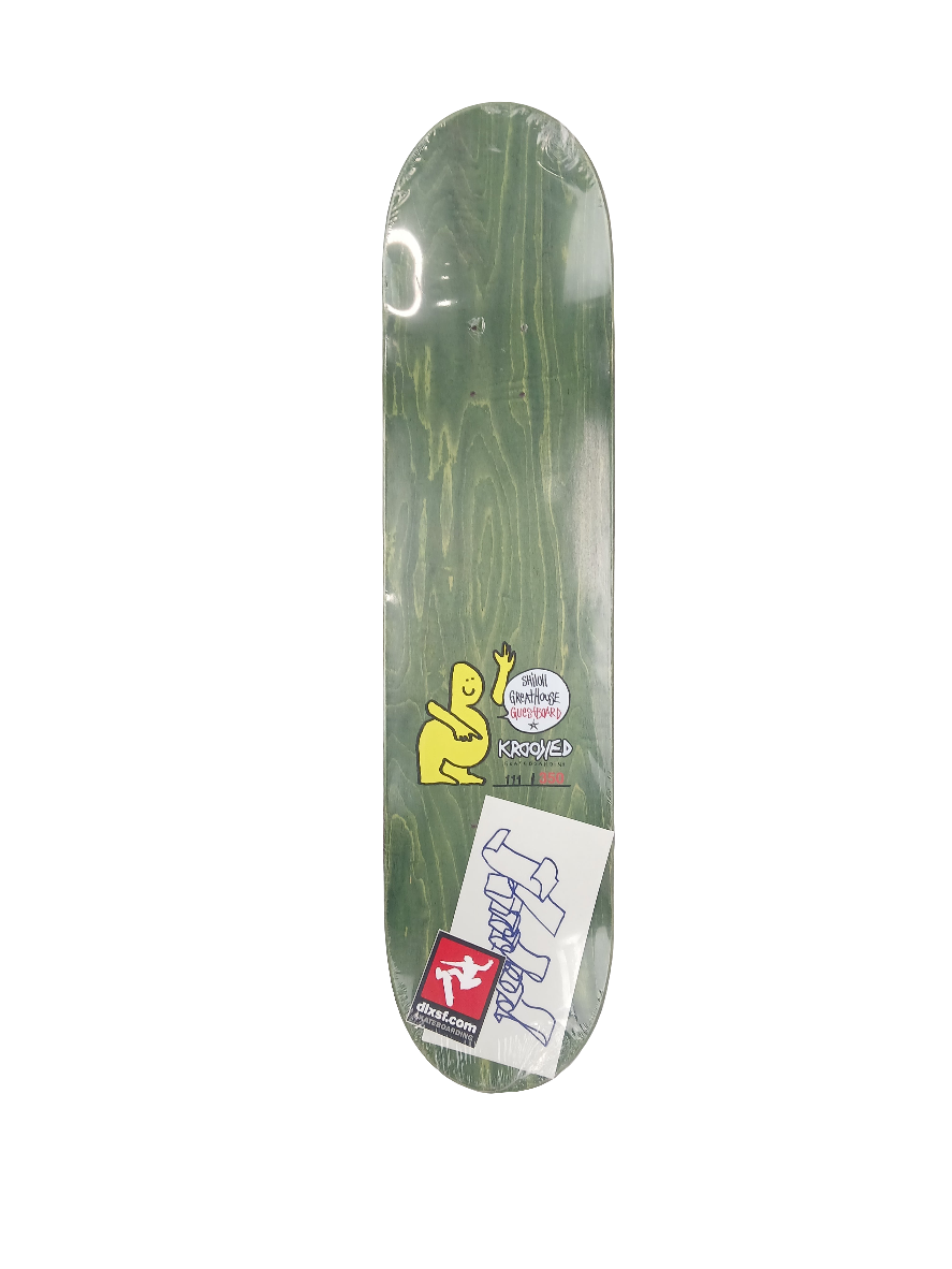 Krooked Shiloh Greathouse Guest Model Blue Red White Size 7.75" Vintage NOS Deck