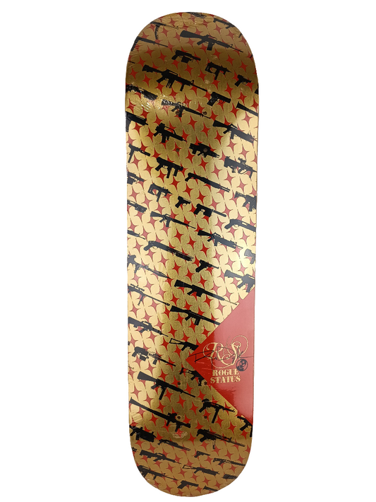 Alien Workshop Rogue Status Rob Dyrdek Gold Red Black 8.0" Vintage NOS Deck