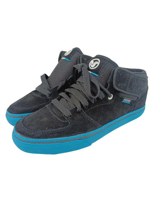 DVS Torey Pudwill Black Suede Blue Sole Size 8 Shoes