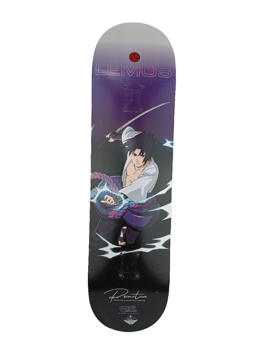 Primitive Tiago Lemos Naruto Sasuke Graphic Black Purple Size 8.25 Skateboard Deck