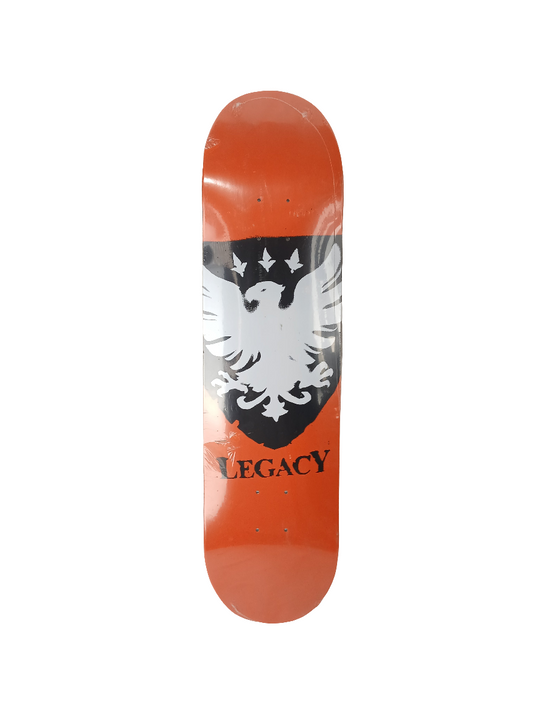 Legacy Team Bird Black Orange White Size 8.0" Vintage NOS Deck