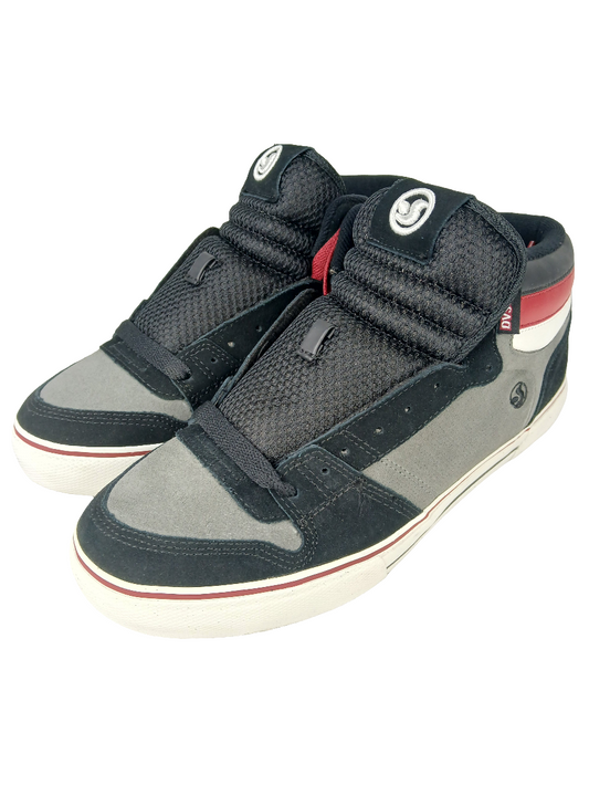 DVS Zered Mid O.I. Black Grey Suede Size 10 Shoes
