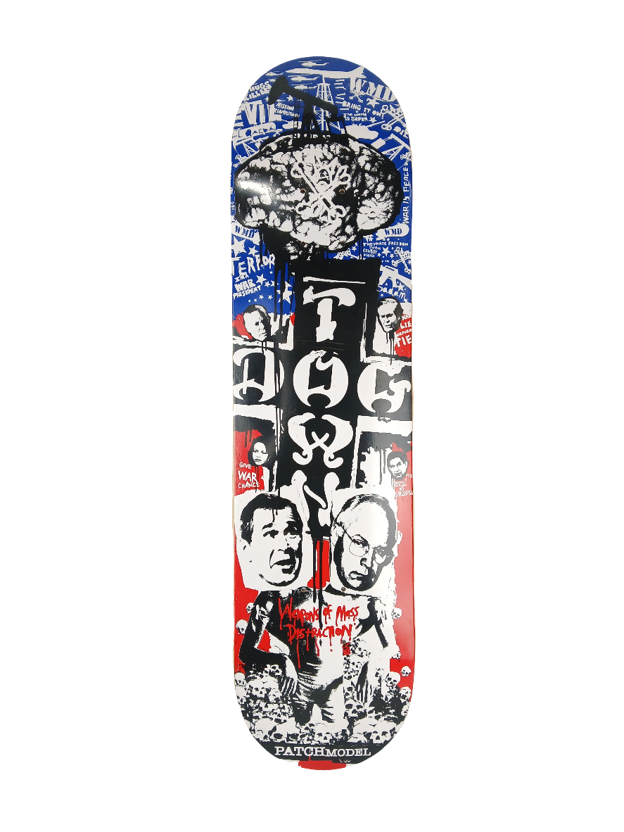 Dogtown Weapons Of Mass Destruction Red White Blue Black Size 7.75" Vintage NOS Deck