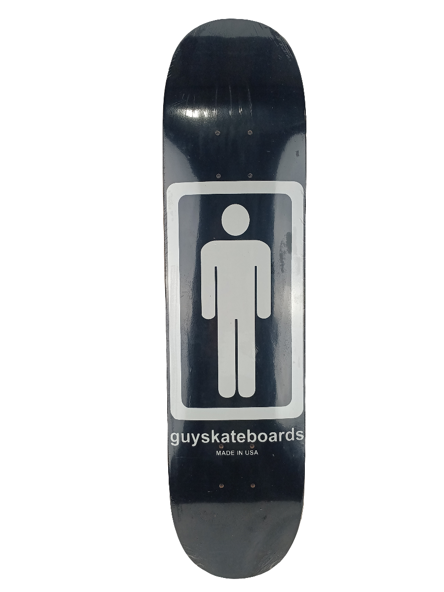 Guy Skateboards Black White Logo 7.5" Vintage NOS Deck