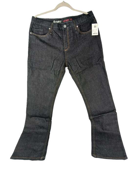 Altamont Andrew Reynolds Wilshire Signature Fit Dark Black Denim Size 34 Waist 34 Length Vintage Jeans