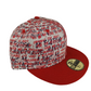 New Era Altamont 59Fifty Andrew Reynolds A Red White All Over Print Size 7 3/8 Vintage Hat