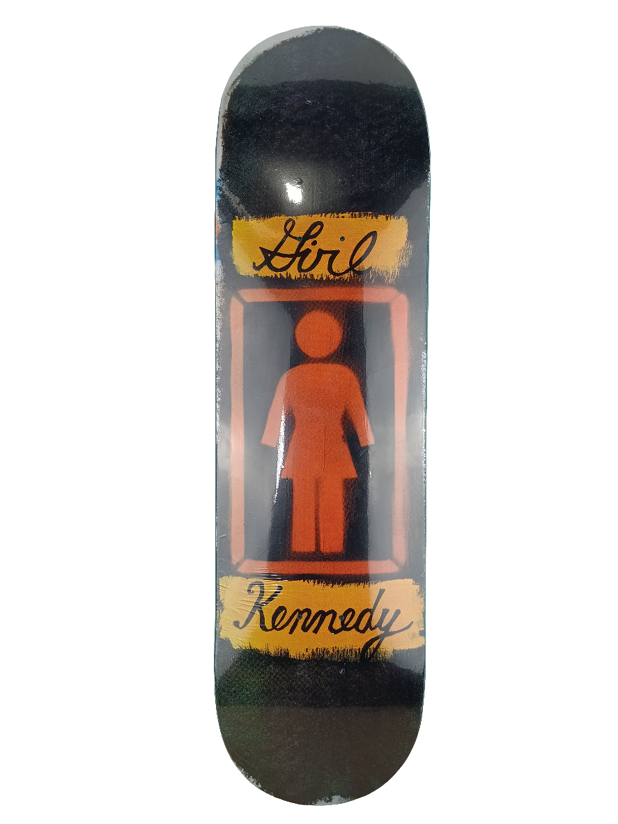 Girl Corey Kennedy Stencil Logo Black Orange Tan 8.38 Deck