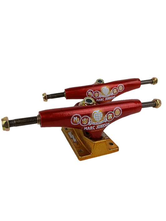 Thunder Marc Johnson Signature Rollin In Flavor Premium Blend Red Gold 145 Trucks
