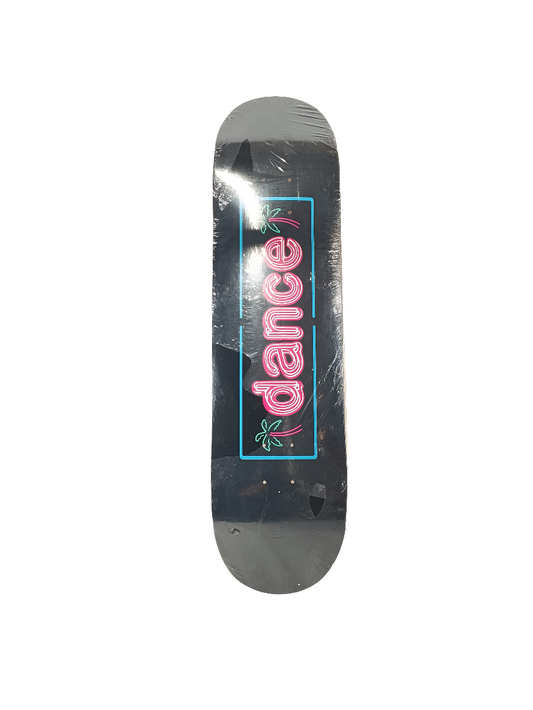 Dance Palm Trees Graphic Black Multi Color Size 8.25 Skateboard Deck