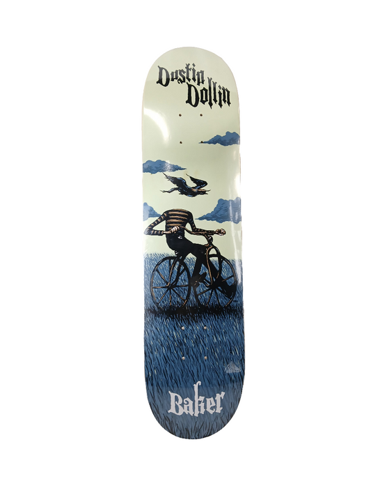 Baker Dustin Dollin Artsy Fartsy Series Blue White Black  Size 7.75" Vintage NOS Deck