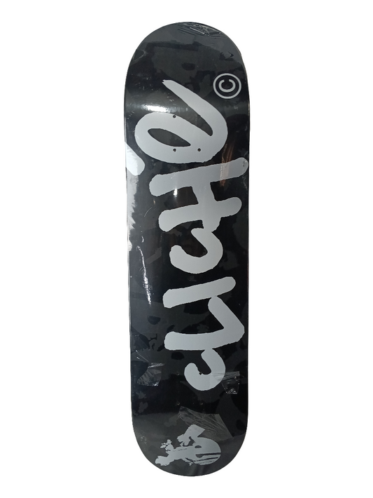 Cliché Team Logo Black Grey White 8.4" Deck