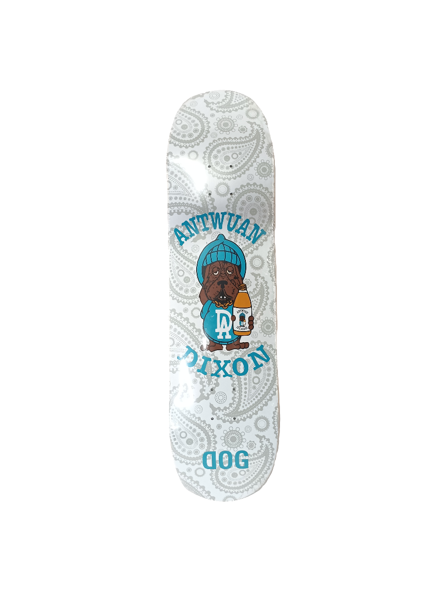 Dog Antwuan Dixon Dog 40oz White 8.25 Skateboard Deck