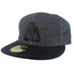New Era Matix 59Fifty Brandon Biebel Signature Black Grey Purple Wool Brim 7 1/2 Vintage Hat