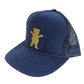 Diamond Supply Co. Grizzly Navy Blue Gold Bear Logo Mesh Snapback Vintage Trucker Snapback Hat