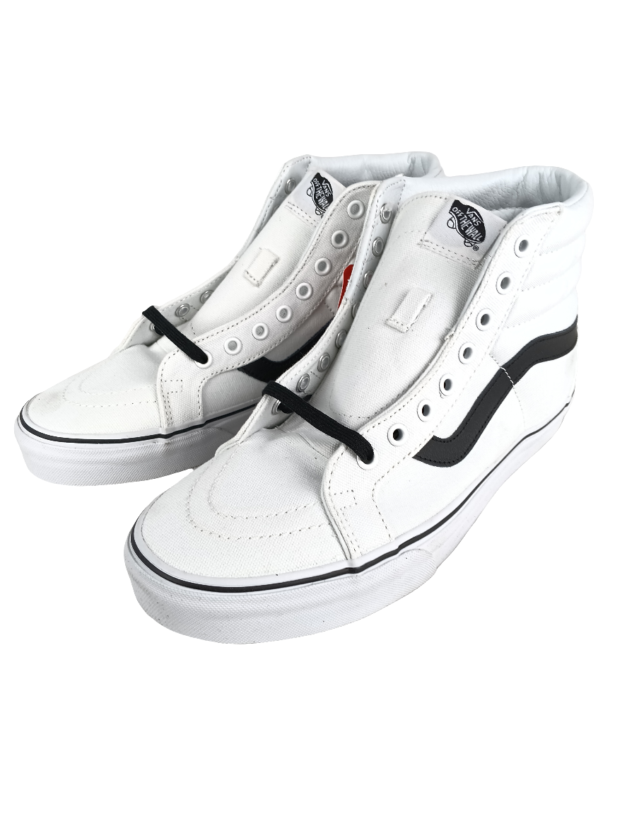 Vans Sk8-Hi Reissue (Canvas) True White/Black US Mens Size 9.5