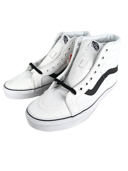 Vans Sk8-Hi Reissue (Canvas) True White/Black US Mens Size 9.5