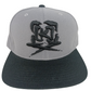 Krew [K] Logo BLack Grey Snapback Vintage Starter Hat