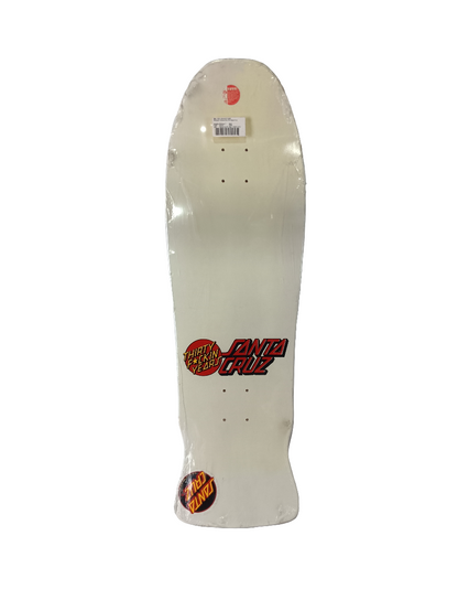Santa Cruz Rob Roskopp Designs Monster 5 White Multi Color 9.75" Shaped Skateboard Deck