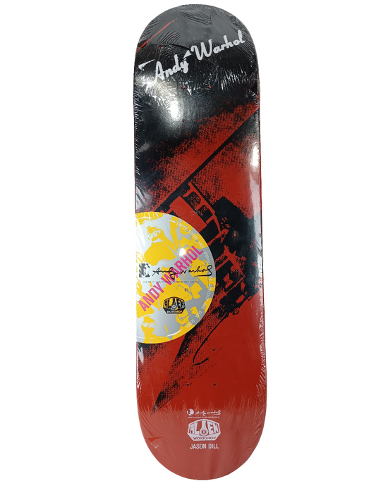 Alien Workshop Jason Dill Andy Warhol Red Black Size 8.2" Skateboard Deck