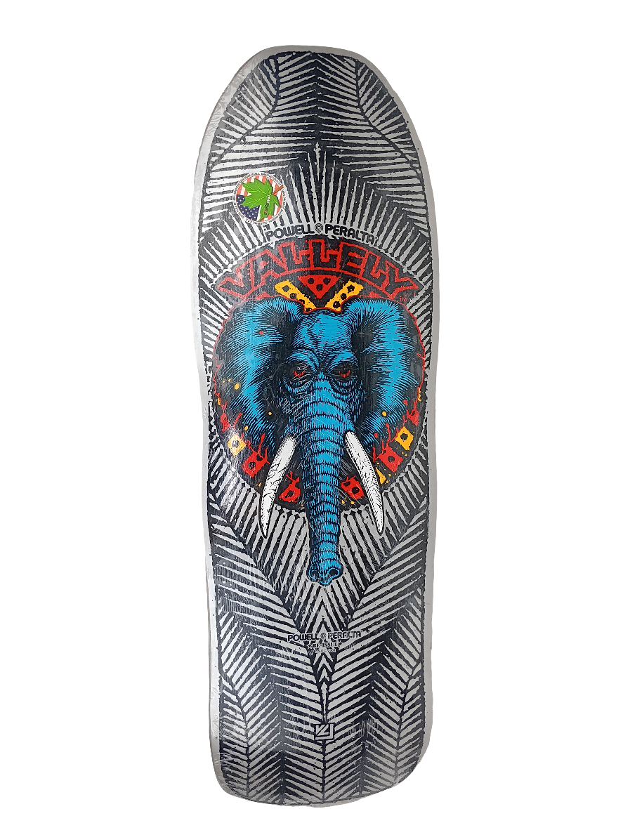 Powell Peralta Mike Vallely Elephant Grey Black Red Blue 9.8 Deck