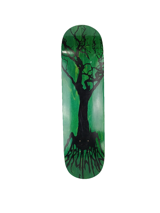 Brujaria Team Green Woodgrain Black Tree Size 8.5 Vintage NOS Deck
