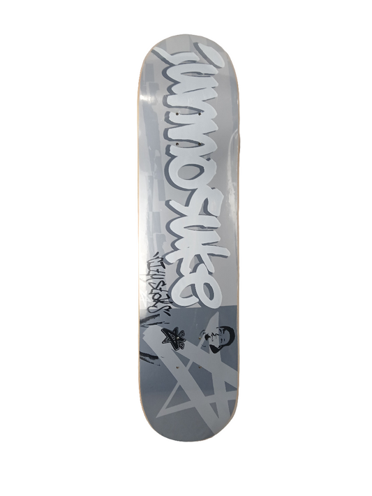 City Stars Junnosuke Yonesaka Graffiti Hand Style Grey White Black Size 7.5" Vintage NOS Deck