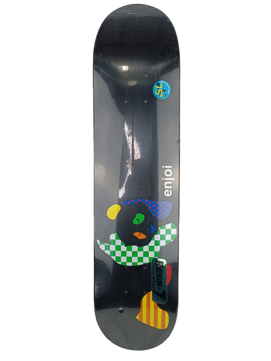 Enjoi Panda Graphic Black Multi Color Size 7.5 Skateboard Deck