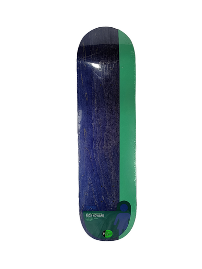 Girl Rick Howard Tail Block Blue Woodgrain Teal Green Size 8.5 X 31.875 Shape G033 Vintage NOS Deck