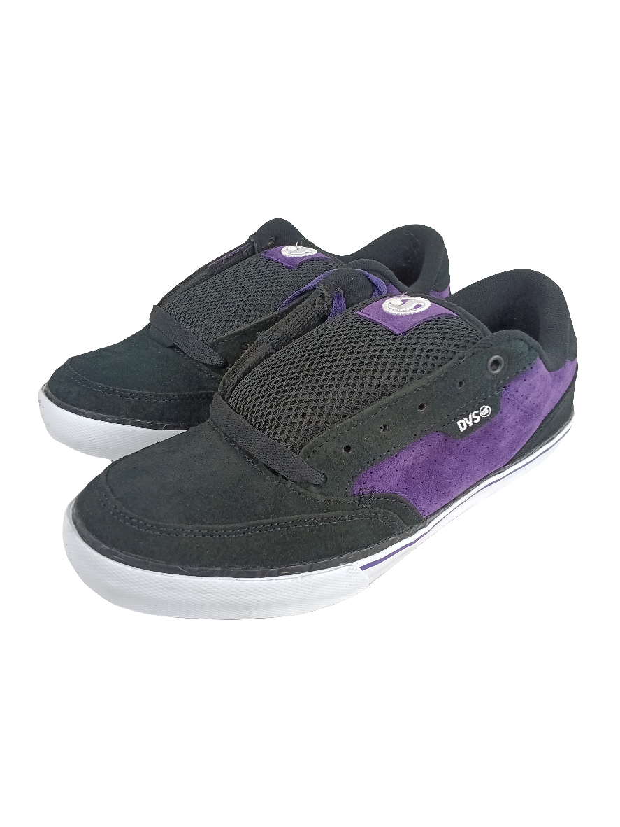 DVS Dayton Black Purple Suede Size 10.5 Shoes