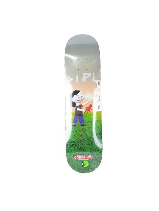 Girl Breana Geering Firecracker one off Green White Blue Size 8 Skateboard Deck