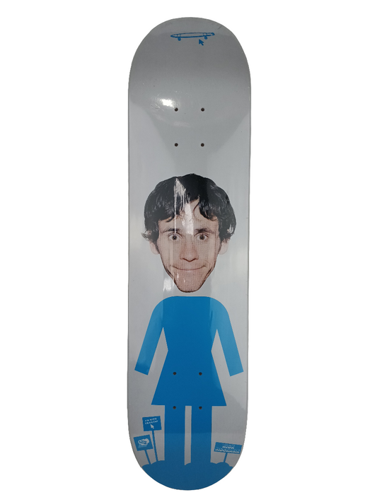 Girl Rick Mccrank I'm With Crailtap White Blue Black 7.625" Vintage NOS Deck