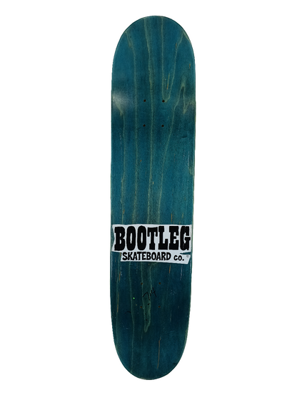 Bootleg Horse UV Reactive Team Graphic Black Green Yellow 7.8 Vintage NOS Deck