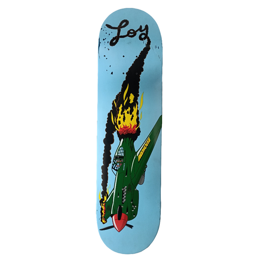 Birdhouse David Loy Airplane Going Down Size 8.375" Vintage NOS Deck