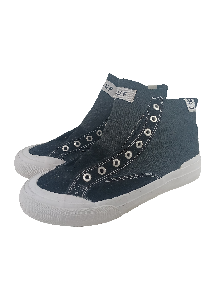 Huf Classic Hi ESS Black White VCBSC04 Size 5 Shoes