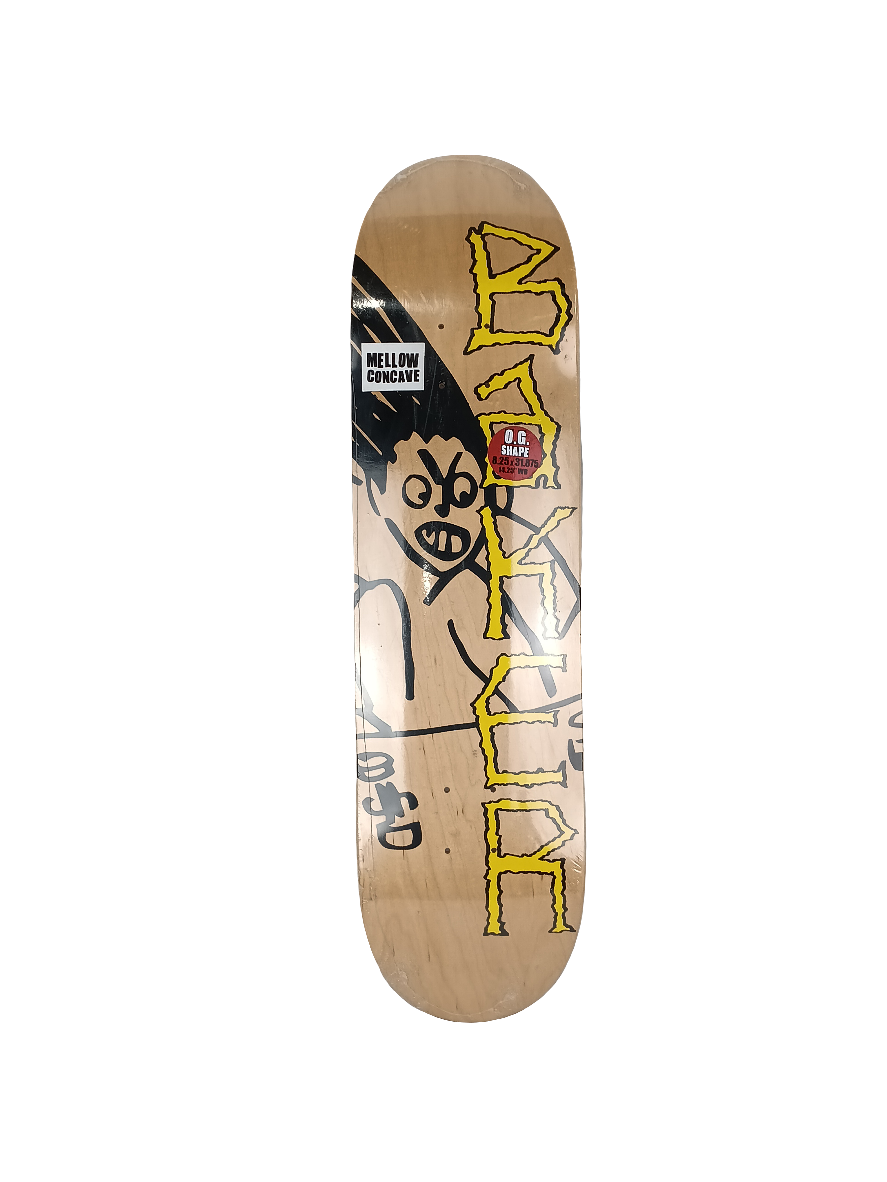 Baker Bryan Herman Aggro Tan Woodgrain Black Yellow Size 8.25 Vintage NOS Deck