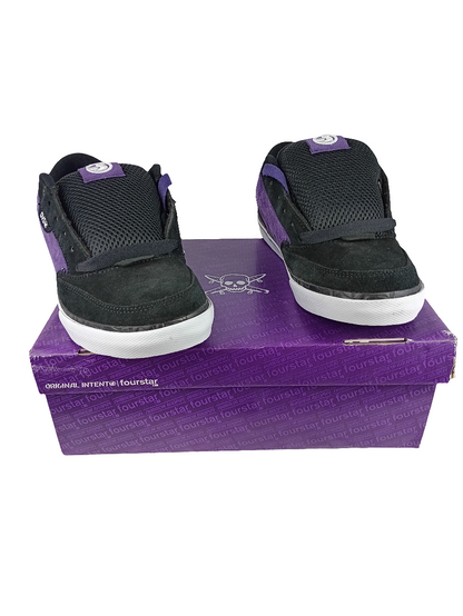 DVS Dayton Black Purple Suede Size 10.5 Shoes