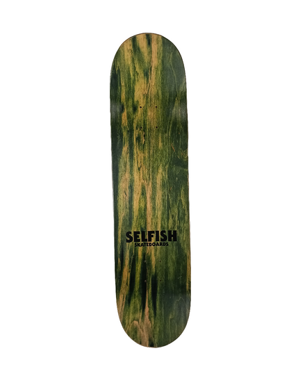 Selfish Skateboards Brian Wenning Jersey Logo Black Silver Orange White Vintage NOS Deck