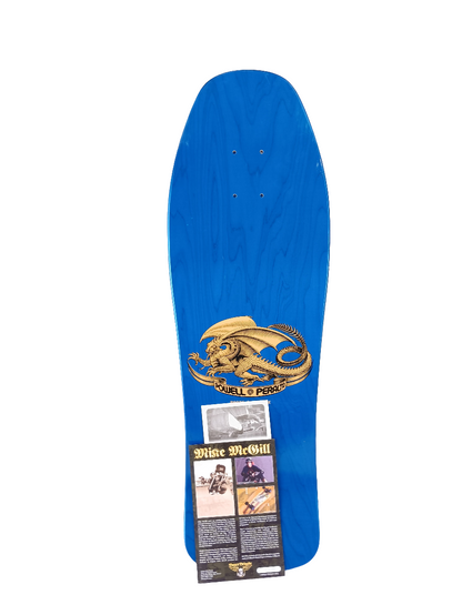 Bones Brigade Powell Peralta Mike Mcgill Trigger Fish Series 8 Blue Grey Yellow Size 10.0" Vintage NOS Reissue Deck