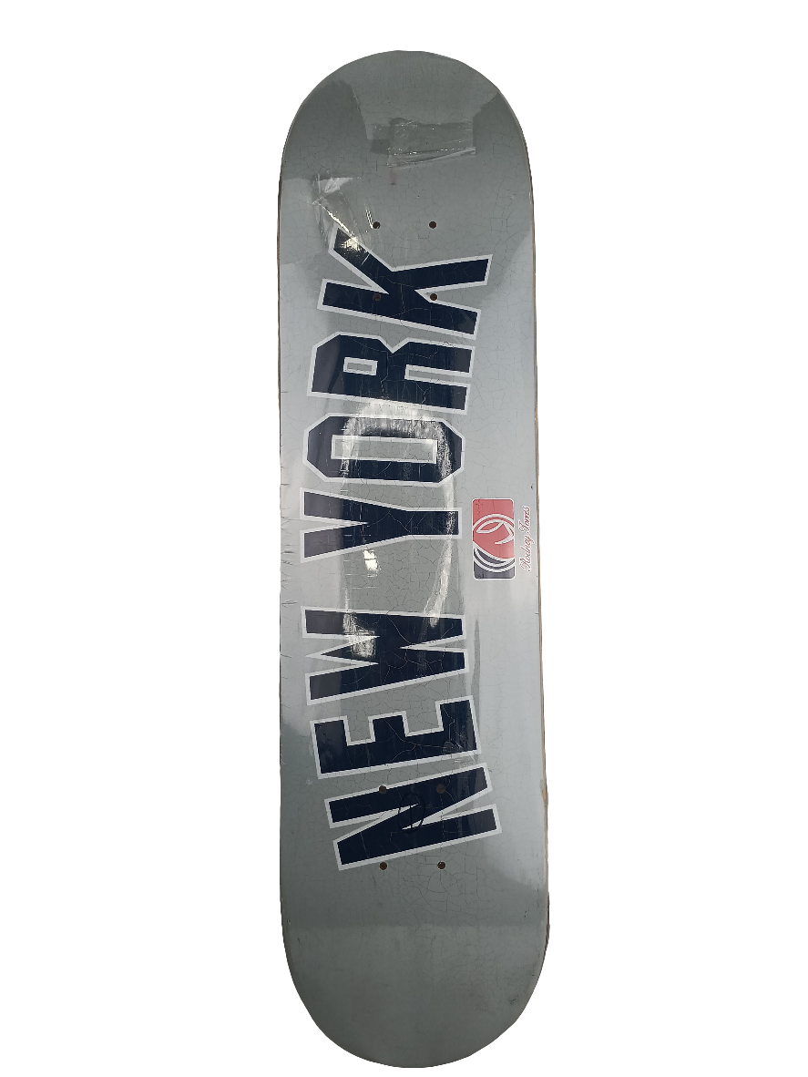 Arcade Rodney Torres New York Graphic Grey White Navy Size 7.6 Skateboard Deck