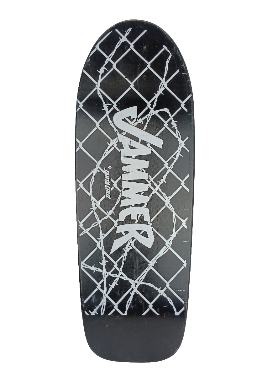 Santa Cruz Jammer Black White 10 x 30" Vintage NOS Deck