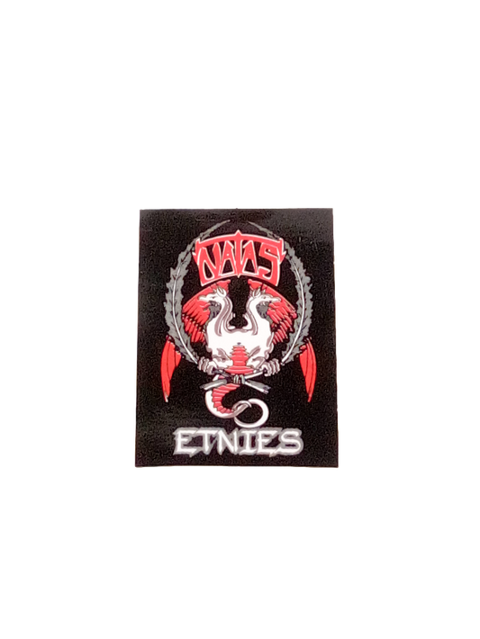 Etnies Natas Kaupas 20th Anniversary Black White Red 2" x 3" Vintage NOS Sticker