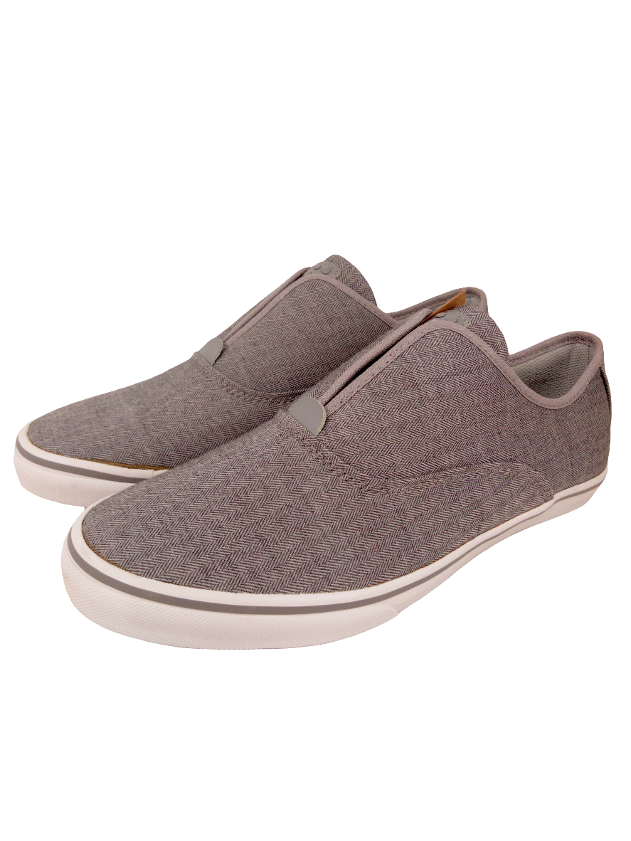 Gravis Dylan Slip On Gray Herringbone US Mens Size 9.5 Shoes