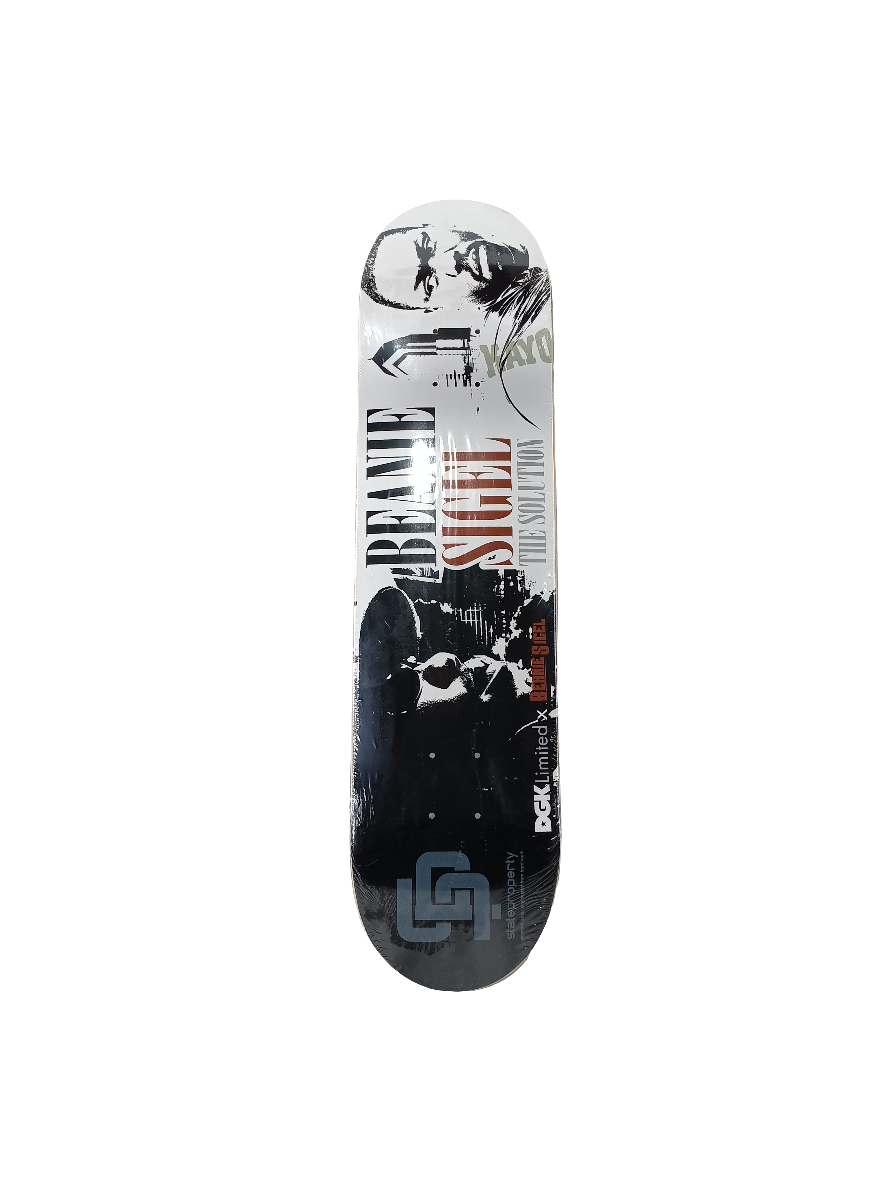 DGK x Beanie Sigel The Solution Graphic Black White Size 7.625 Skateboard Deck