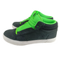 DVS Zered Neon Black Green Oiled Leather Size 10 Shoes
