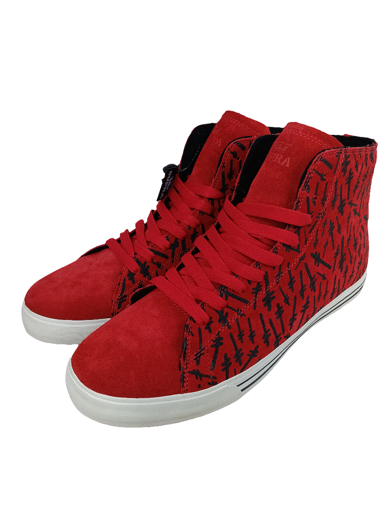 Supra Jim Greco Thunder Hightop Red Deathwish US Mens Size 13 western skate co