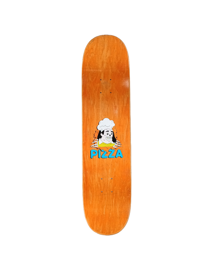Pizza Skateboards Space Cat Silver White Yellow Size 8.0 Vintage NOS Deck