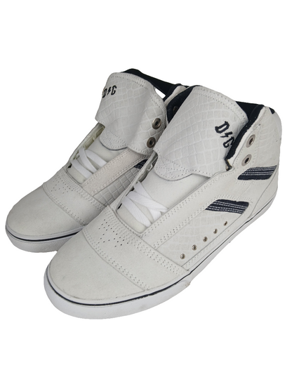 Globe David Gonzales AC DC The Heathen Hi White Suede Black US Mens Size 9 Shoes
