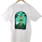 Real Hang Ten Girl White Green Mens Size Large S/s Shirt